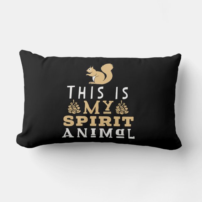Det här är mitt andliga djur lumbarkudde (Framsida)