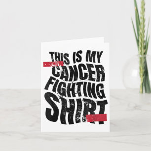 Det här är mitt cancerfall mot Shirt, Cancer Chemo Kort