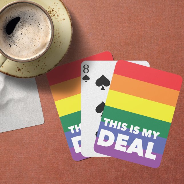 Det här är mitt erbjudande Pride Färg Casinokort (For our LGBT community we present this ultra cool deck of playing cards.)
