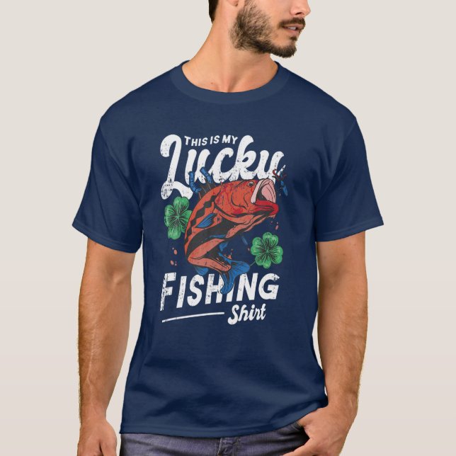 Det här är mitt fina fiske t shirt (Framsida)