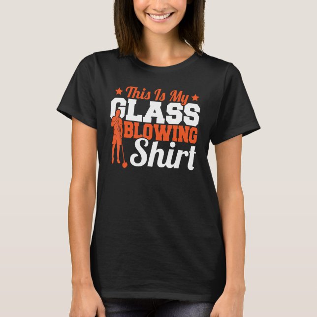 Det här är mitt glasblåsglas, Shirt Glassblower Bl T (Framsida)