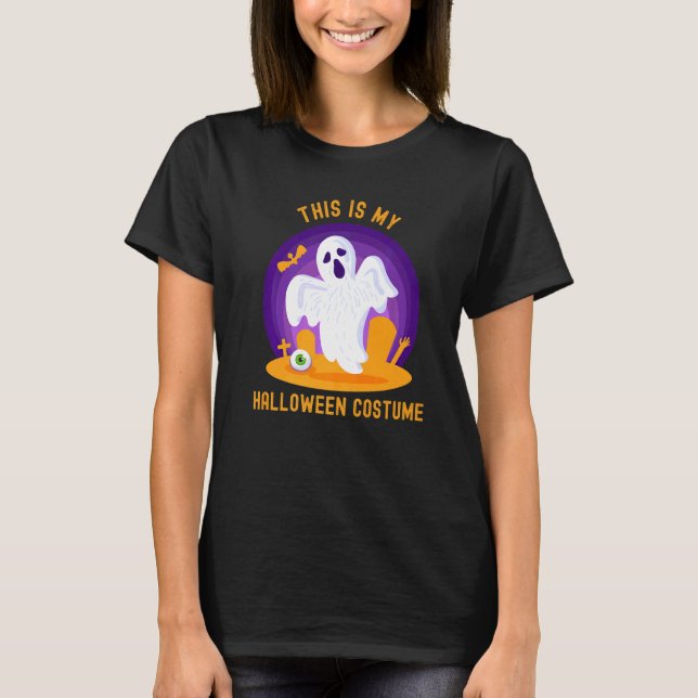 Det här är mitt Halloween-cute Cute Scary Ghost Ce T Shirt (Framsida)
