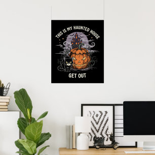 Det här är mitt hemsökta hus. poster