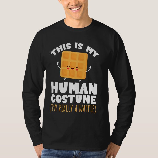 Det här är mitt humana konstverk, Waffle Batter Wh T Shirt (Framsida)