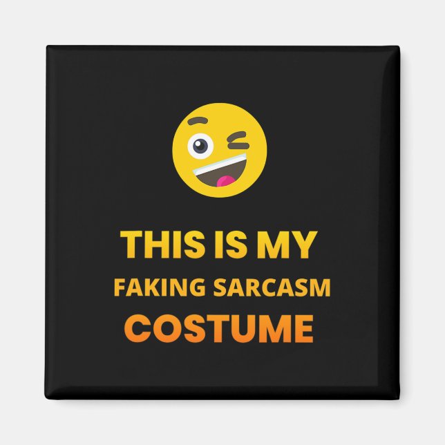 Det här är mitt jävla Sarcasm Pun Costume Tee. Emo Magnet (Framsidan)