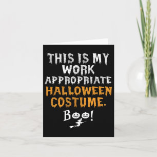 Det här är mitt jobb, rätt Halloween Costume Boo Kort
