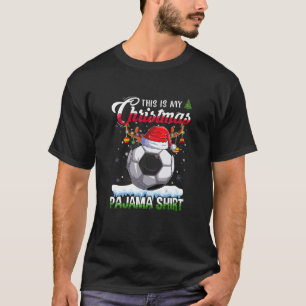 Det här är mitt julljus Pajama-fotboll T Shirt