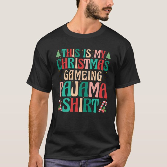 Det här är mitt julspel Pajama Shirt Naughty X T (Framsida)