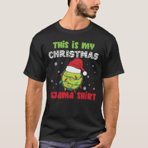 Det här är mitt jultema Pajama Shirt Tennis Theme T Shirt