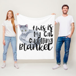 Det här är mitt kattlekar fleecefilt