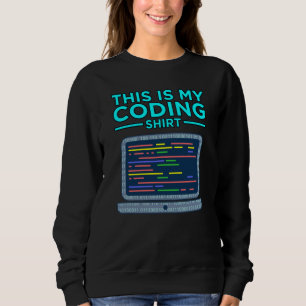 Det här är mitt kodprogram för datorprogrammeri t shirt