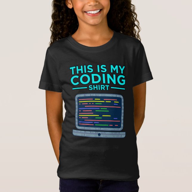 Det här är mitt kodprogram för datorprogrammering t shirt (Framsida)