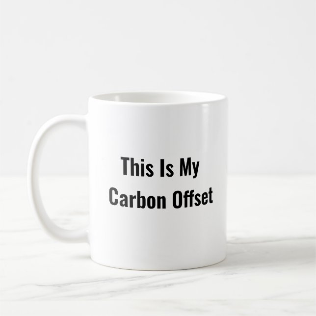 Det här är mitt kolkompenserade kaffe mugg (Vänster)