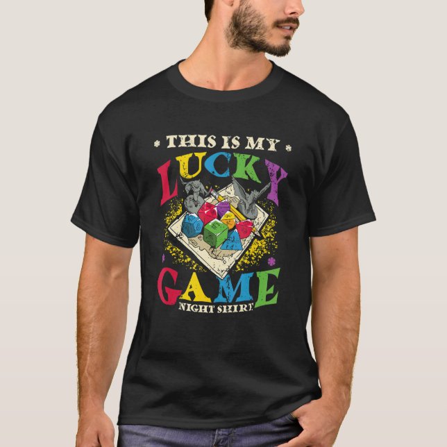 Det här är mitt lyckohju brädspel t shirt (Framsida)