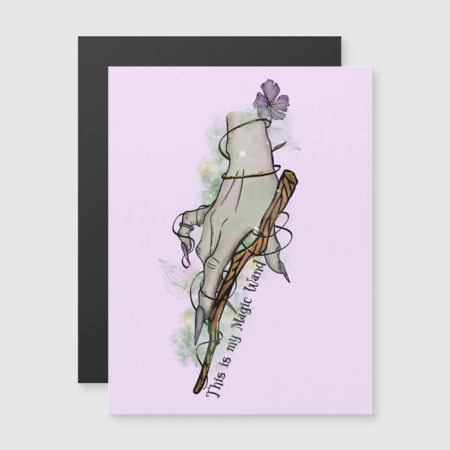 Det här är mitt magiska Trollspö - Gothic Witch Ha (Fram/baksida)