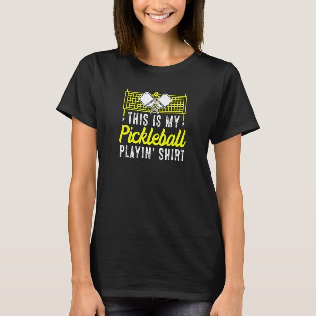 Det här är mitt Picklball-spel som spelar Shirt Pi T (Framsida)