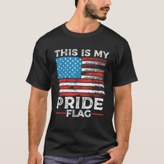 Det här är mitt Pride Flagga American Flagga 4 jul T Shirt