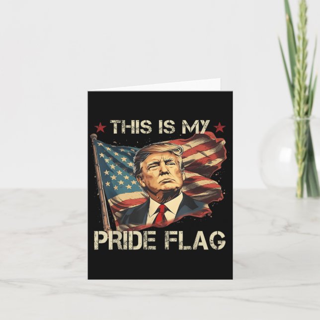 Det här är mitt Pride Flagga American Flagga Patri Kort (Framsida)