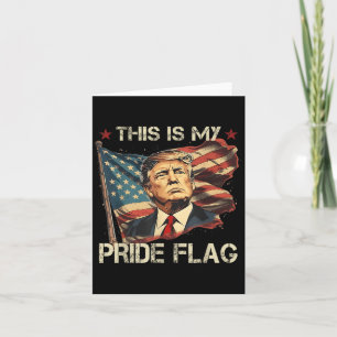 Det här är mitt Pride Flagga American Flagga Patri Kort