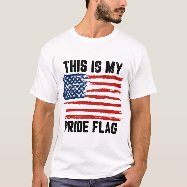 Det här är mitt Pride-Flagga T Shirt (Framsida)