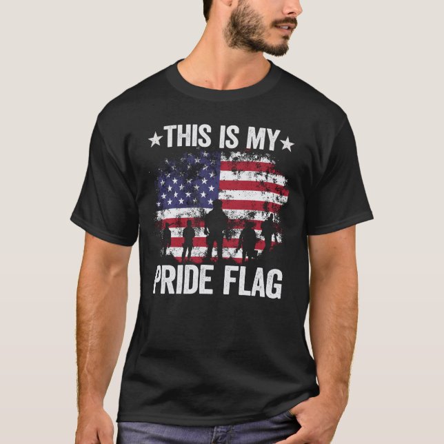 Det här är mitt Pride-Flagga T Shirt (Framsida)