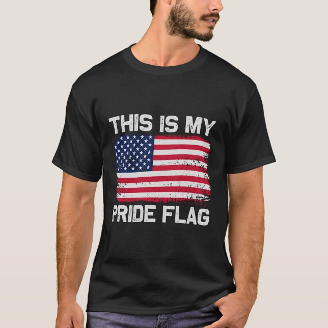 Det här är mitt Pride-Flagga T Shirt (Framsida)