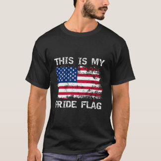 Det här är mitt Pride Flagga USA 4:e juli Pat T Shirt