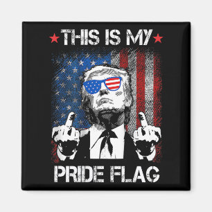 Det här är mitt Pride Flagga USA 4 juli Magnet