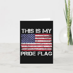 Det här är mitt Pride Flagga USA 4 juli Pat Kort