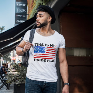 Det här är mitt Pride Flagga USA 4 juli T Shirt
