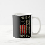 Det här är mitt Pride Flagga USA Amerikanska Patri Kaffemugg<br><div class="desc">Det här är mitt Pride Flagga USA:s amerikanska patriot 4:e juli 2</div>