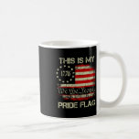 Det här är mitt Pride Flagga USA Amerikanska Patri Kaffemugg<br><div class="desc">Det här är mitt Pride Flagga USA: s amerikanske patriotiska 4:e juli 1999</div>
