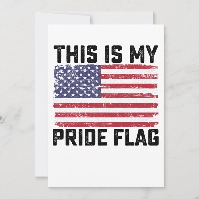 Det här är mitt Pride Flagga USA Inbjudningar (Framsida)