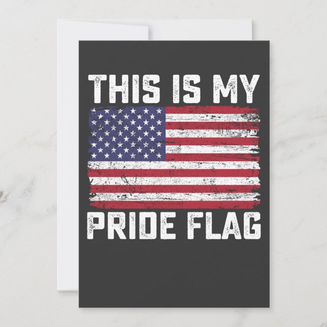 Det här är mitt Pride Flagga USA Inbjudningar (Framsida)