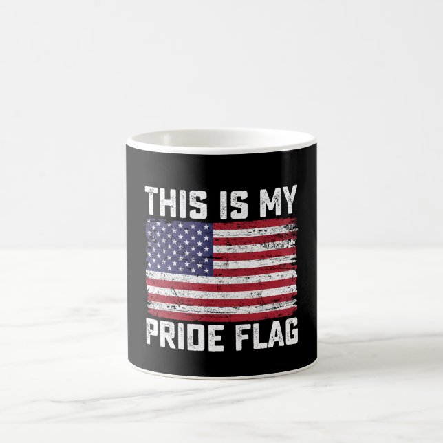 Det här är mitt Pride Flagga USA Kaffemugg (Center)