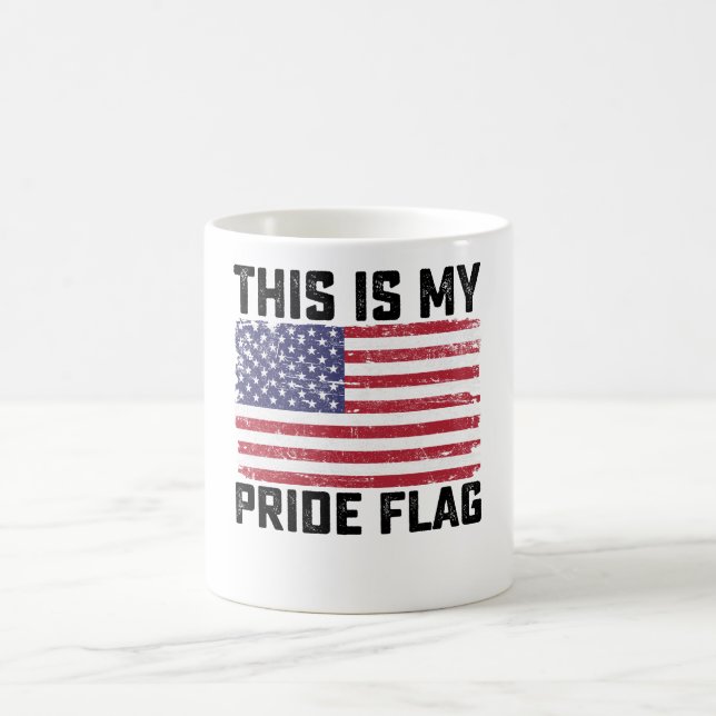 Det här är mitt Pride Flagga USA Kaffemugg (Center)