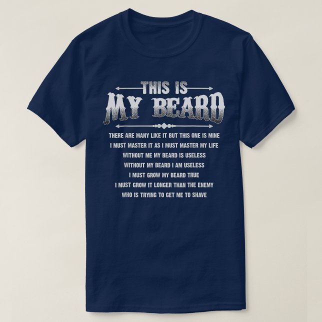 Det här är mitt skägg som Far-gåvan. T Shirt (Design framsida)