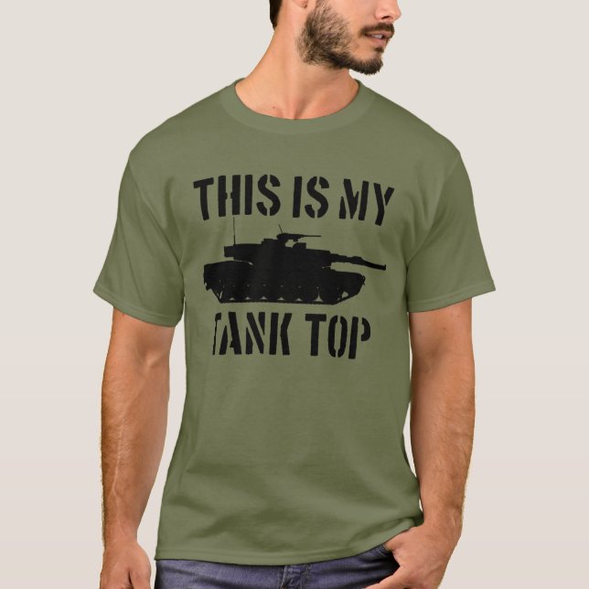 Det här är mitt Tanktop Abrams Tank Funny militär T Shirt (Framsida)