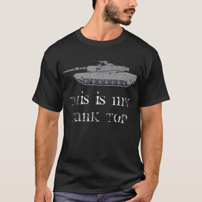 Det här är mitt Tanktop - den korsade uppsamlingen T Shirt (Framsida)