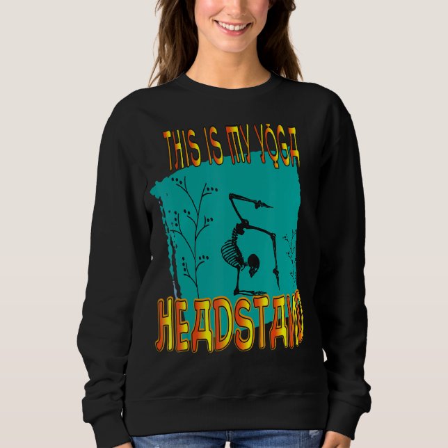 Det här är mitt yoga Headstand T Shirt (Framsida)