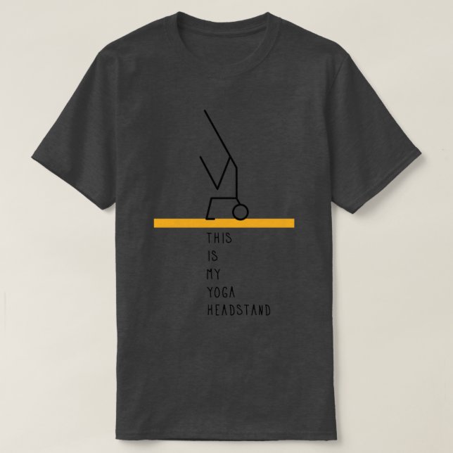 Det här är mitt yogahuvud 34 t shirt (Design framsida)