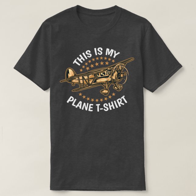 Det här är My Flygplan PilotTShirt T Shirt (Design framsida)