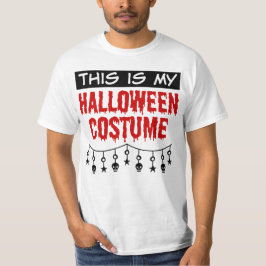 Det här är My Halloween Costume Döskallars Stars Tee Shirt