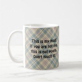 "Det här är My Mugg", Fung Snarky, Blå Play Kaffemugg