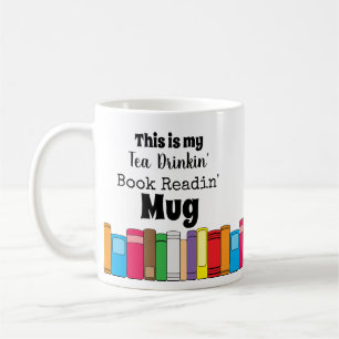 Det här är My Tea Drinking, Bok Reading Kaffemugg