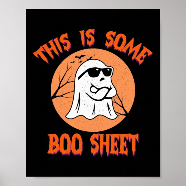Det här är någon Boo Lakan Halloween Coola Ghost F Poster (Framsidan)
