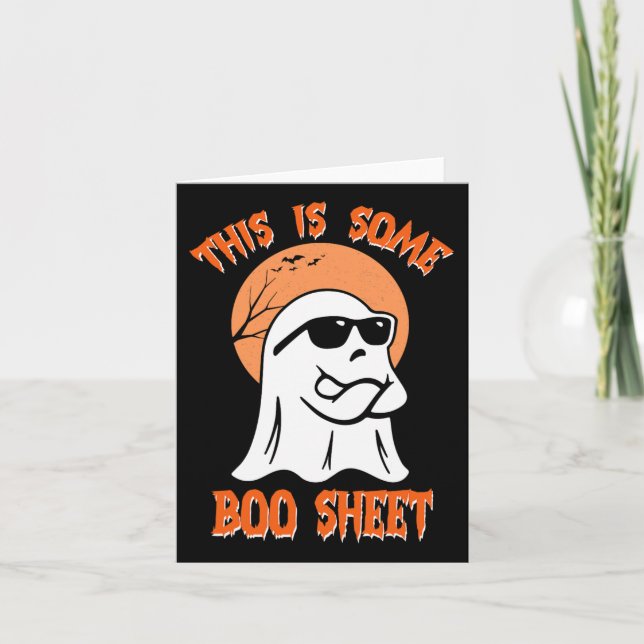 Det här är någon Boo Lakan Halloween Coola Ghost-R Kort (Framsida)