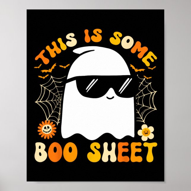 Det här är någon Boo Lakan Halloween Ghost-Coola Poster (Framsidan)