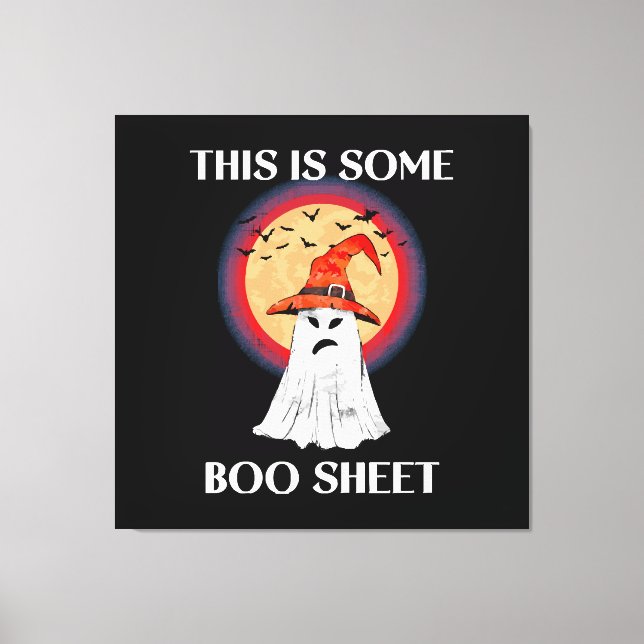 Det här är något skojigt Halloween-spöke Canvastryck (Framsida)