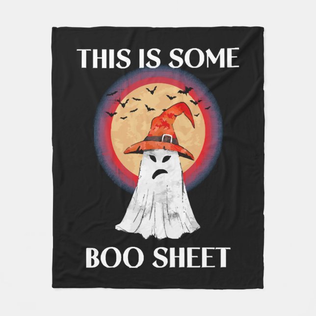 Det här är något skojigt Halloween-spöke Fleecefilt (Framsidan)